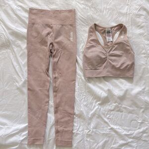 Pink Camo Gymshark Set